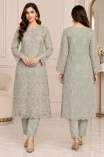 Handwork Embroidered Shafoon 3-Piece Suit | Unstitched - Image 3