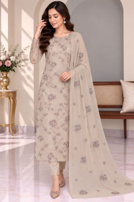 Elegant Embroidered Shafoon 3