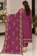 Embroidered Crinkle Chiffon 3PC Suit
