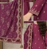 Embroidered Crinkle Chiffon 3PC Suit